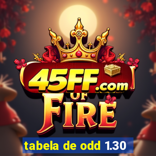 tabela de odd 1.30